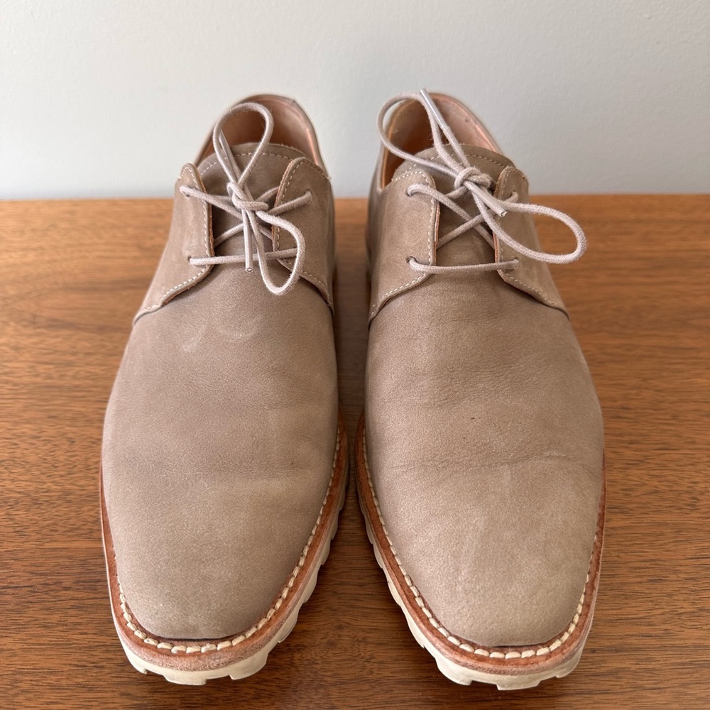 Poppy Barley Women's Taupe Nubuck Leather Loafers